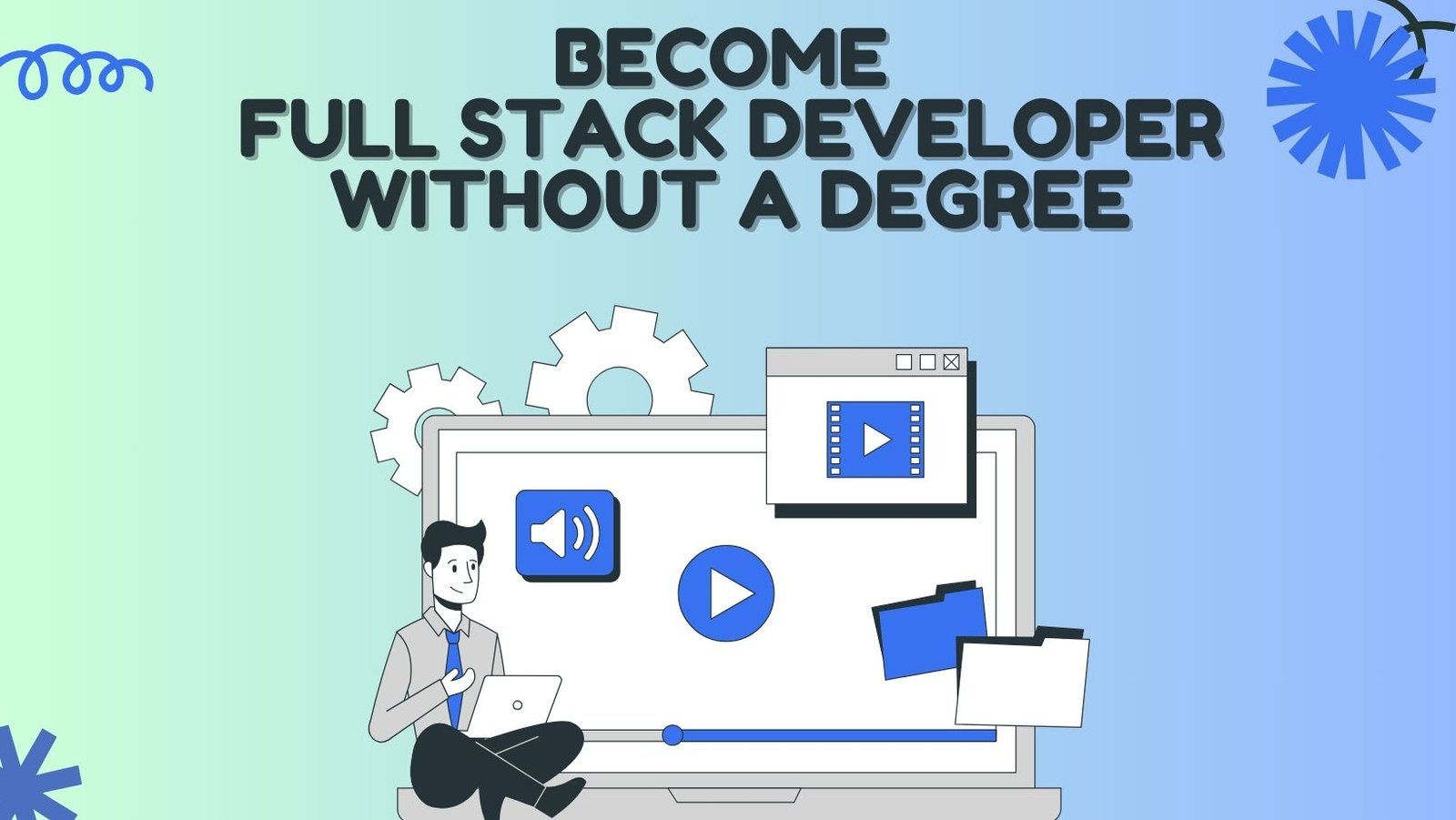 full stack developer without a degree